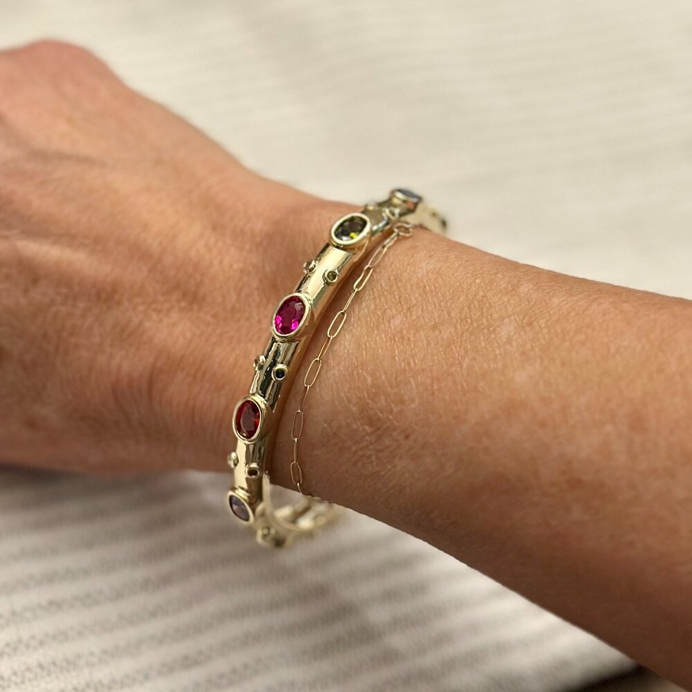 Rainbow Cuff Bracelet